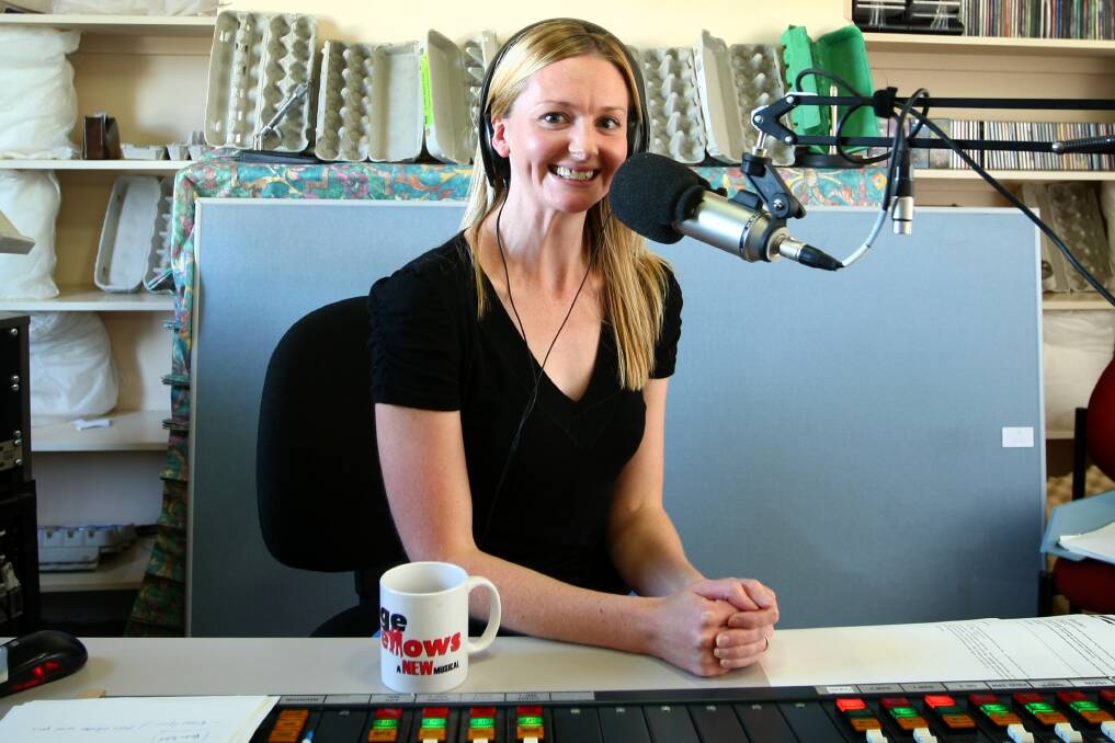 Flashback: Bronwen O'Shea pictured in 2011 during a fill-in stint as a host on ABC Goulburn Murray.
