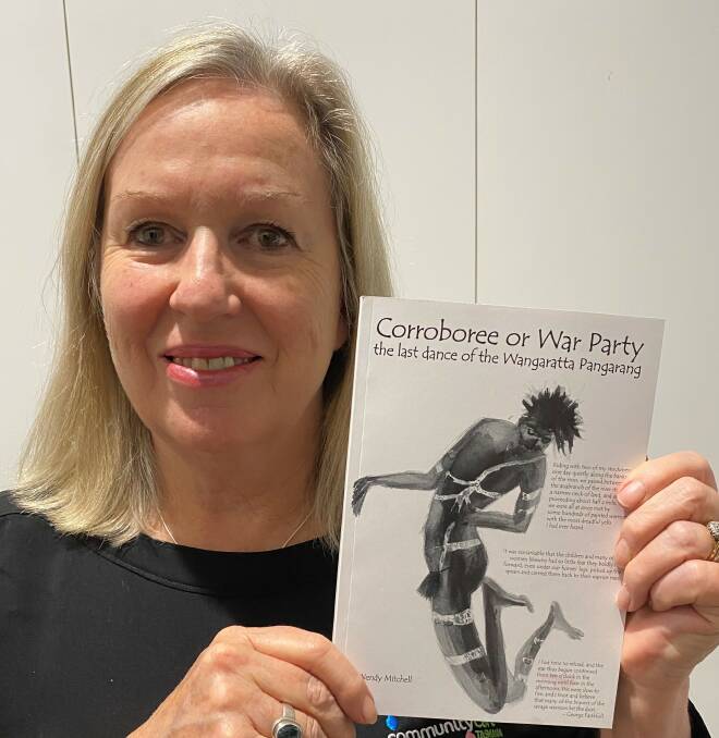 Making a case: Author Wendy Mitchell with her book which outlines the circumstances of a massacre of Aboriginal people at Wangaratta involving George Faithfull.