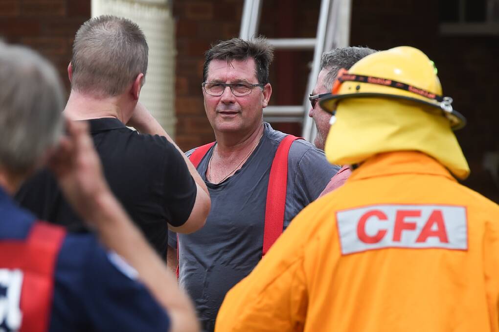 Opponent: Bill Tilley voted against splitting the CFA, telling parliament, saying he feared for the future of brigades on the outskirts of the cities that have a paid firefighters station.