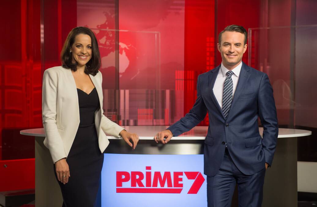 Double teaming: Madelaine Collignon and Kenny Heatley present Prime7's Border news with meteorologist Karl Lijnders replacing Guy Fenton the weather segment recently.