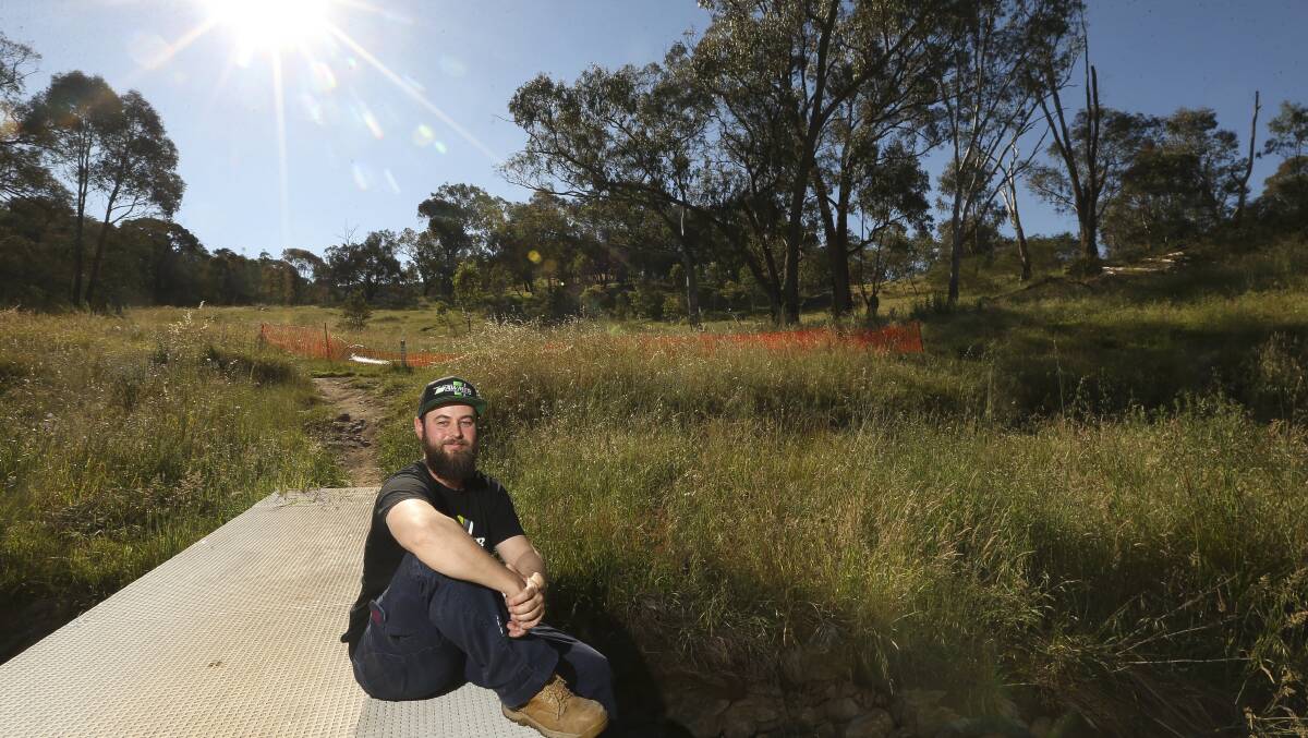 Looking to read the detail: Albury Wodonga Mountain Bikers vice president Michael Ross declined to comment to The Border Mail about the report into Hunchback Hill tracks because he was yet to read it.