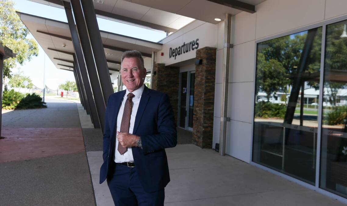 Seeking lift-off: Albury mayor Kevin Mack says the Border city has good reason to be included in the federal government's discounted flights program given the impact of COVID border shutdowns over the past months.