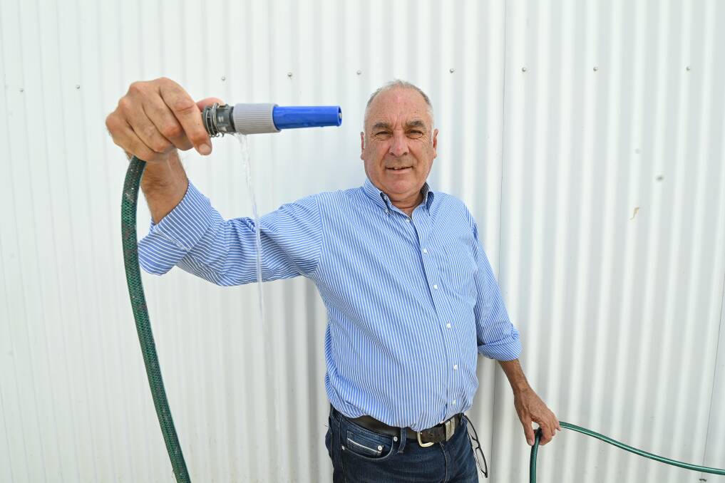 More liquidity: Councillor Murray King believes a new water bill policy on undetected leaks is a common sense approach but warns a break in your hose won't qualify. Picture: MARK JESSER