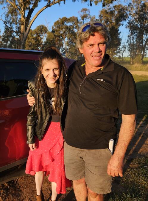 Zoe Wilson with her father Graeme. Picture supplied.