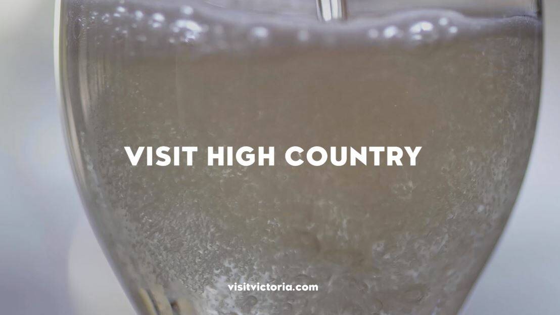 Effervescent: An image from the television commercial for the High Country which features the line where "life's simplest pleasures bubble to the surface".