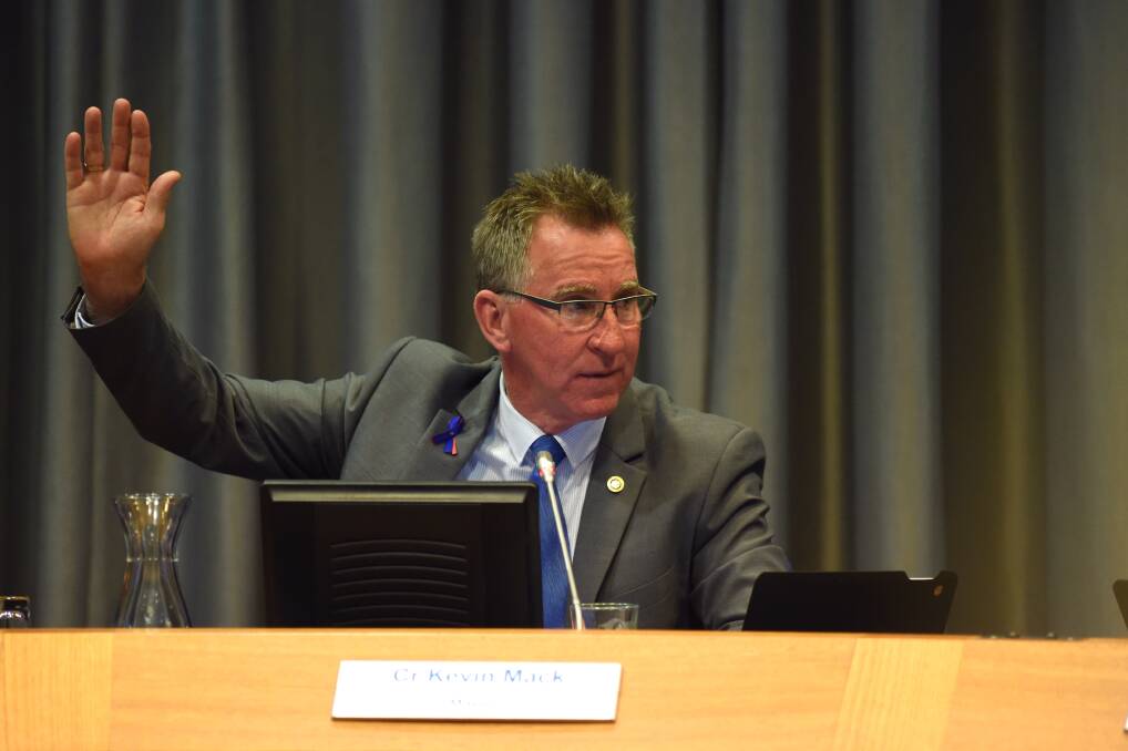 Ready to go again: Albury mayor Kevin Mack has put his hand up for another term in charge of the city council.