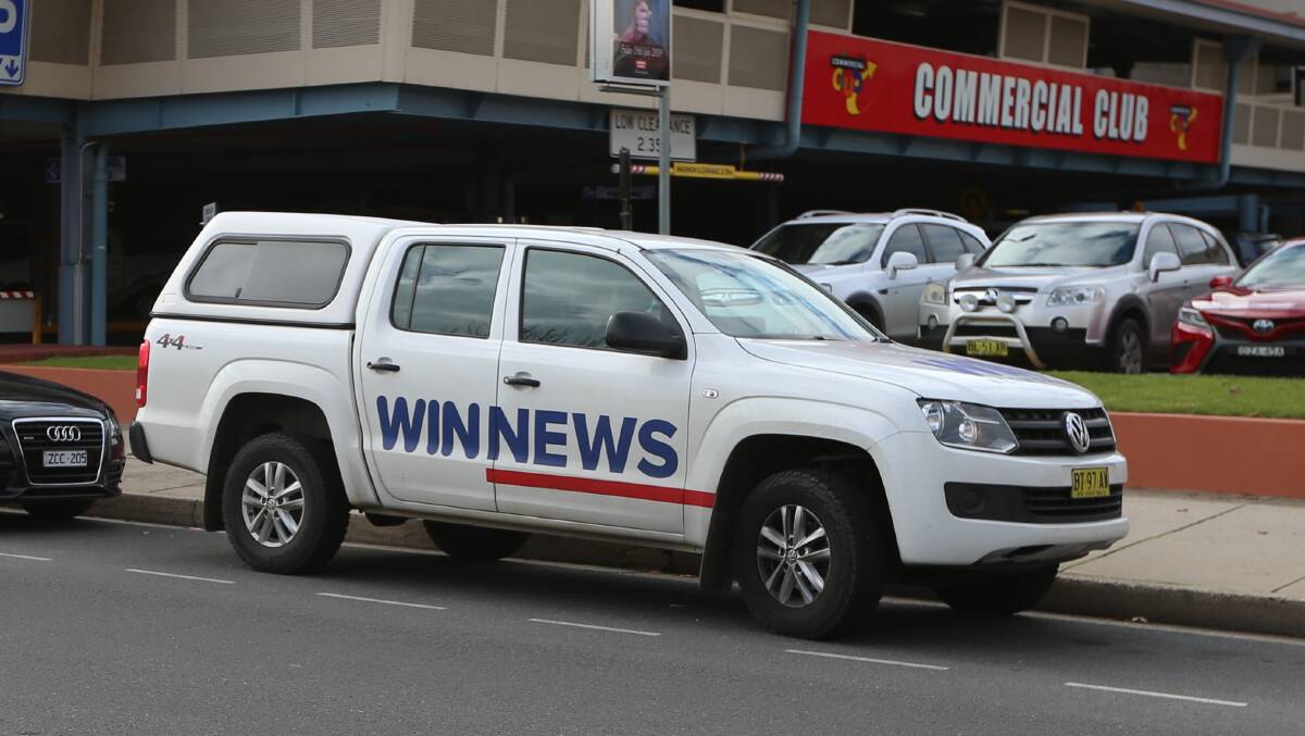 Off the reporting road: WIN News cars and crews will no longer be seen around Albury after the end of next week with its reporting service ending. Picture: JAMES WILTSHIRE
