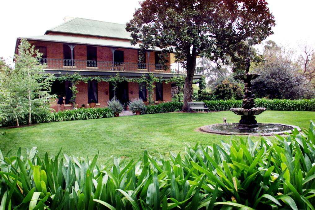 Up for sale: The facade of the historic Koendidda homestead which is on the market after having been in the same owner's hands for 20 years.