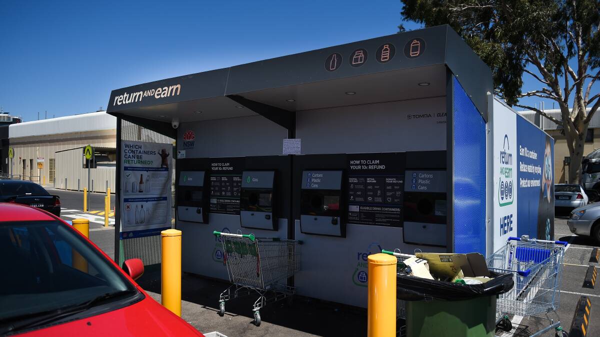 Same but different: Victoria is likely to adopt reverse vending machines to collect bottles and cans as NSW did when it introduced a container deposit scheme. Naturally they will not feature the waratah logo.