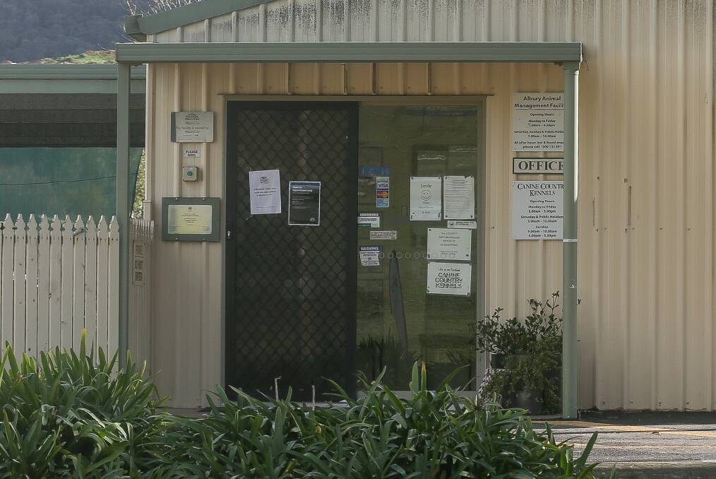 Another door opening: The entrance to Canine Country Kennels, the business name for the Albury pound which is facing a change to its management system.Picture: TARA TREWHELLA