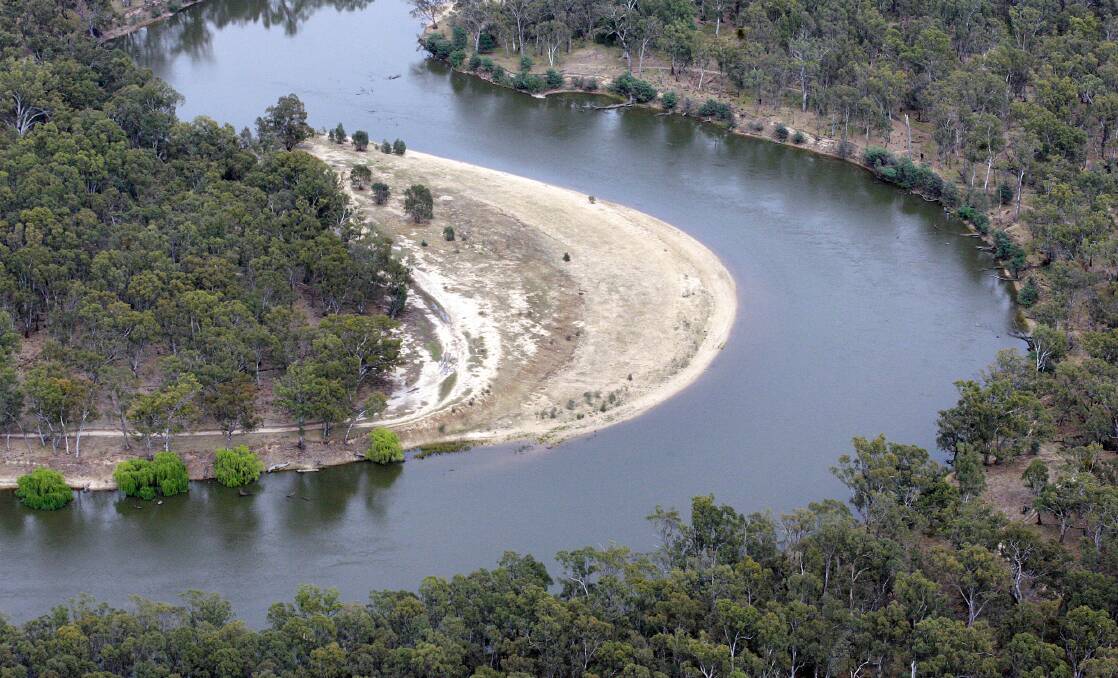 The Murray River downstream of Corowa. Concern has been raised about the level of discharge from a new sewage treatment plant in the pipeline.