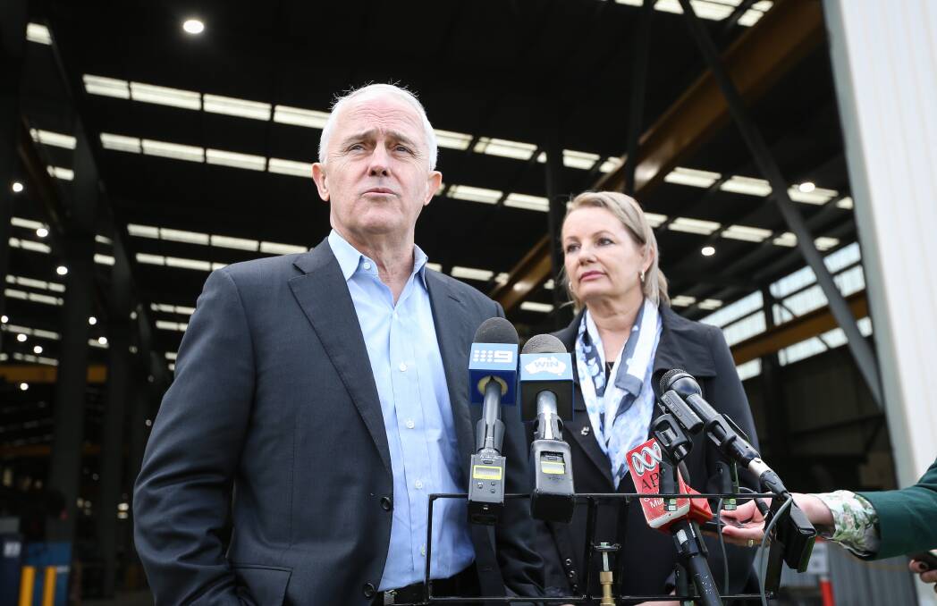 The way we were: Then Prime Minister Malcolm Turnbull with Sussan Ley when he visited the Border in April last year after the member for Farrer resigned as a minister over travel rort allegations.