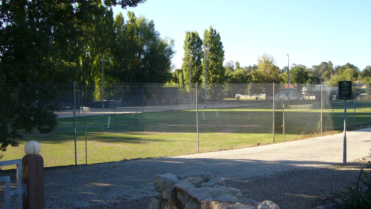 Old home: The Beechworth tennis courts in the centre of the town which were sold off in anticipation of a move to Baarmutha Park with government assistance.