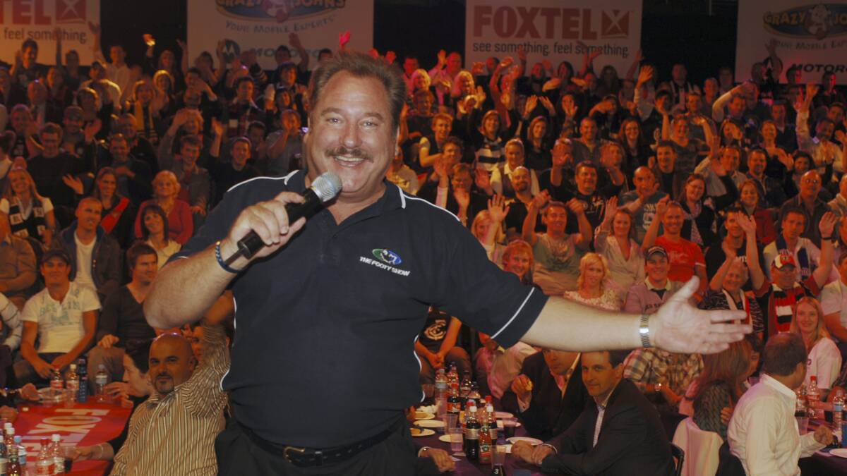 Red light: Paedophile Jeremy Kewley during his days as a warm-up man for The Footy Show. The Victorian Electoral Commission has been urged to do criminal checks in response to the actor being allowed to work at a primary school on election day.