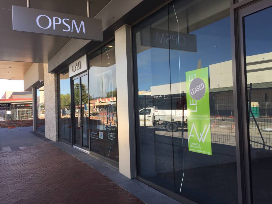 New digs: The premises next to eyewear retailer OPSM in Wodonga's High Street that will be the electorate office of Upper House MP Tim Quilty.