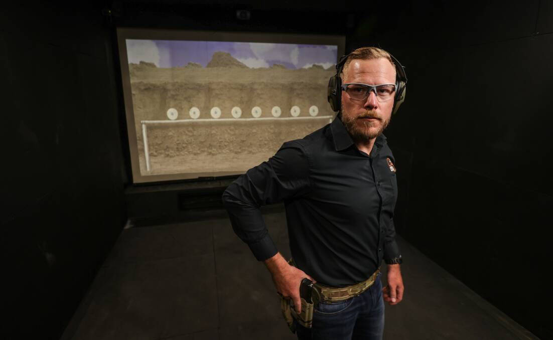 Will Elwood, who has worked for ATS since 2010, in the company's immersive training environment which allows real life scenarios to be played out with monitoring that includes heart beat recordings. Picture by James Wiltshire 