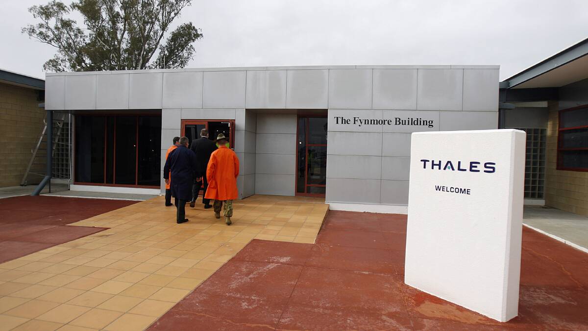 Shot in the arm: The Benalla Thales plant which manufactures ammunition and explosive ordnance. 