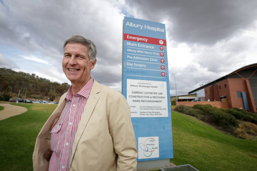 More than a Band-Aid: Lauriston Muirhead says nurse-patient ratios would improve treatment and help nurses share the load at Albury hospital. Picture: JAMES WILTSHIRE