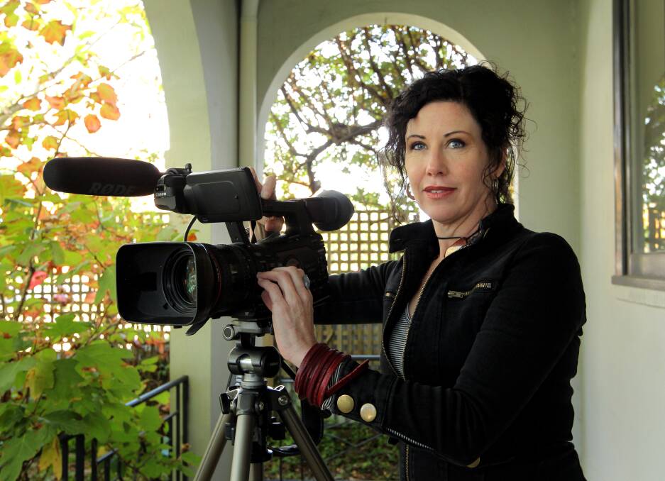 Looking down the lens: Filmmaker Helen Newman is seeking more money to complete her film and councillor David Thurley has urged the community to help. To donate you can go to solsticefilm.org on the web.