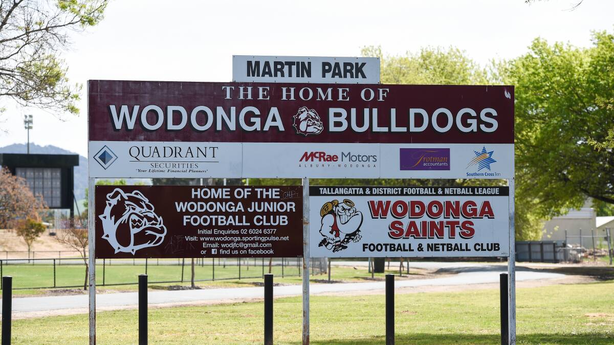 Not wanted: The large entry sign on Gordon Street which Wodonga Council has earmarked for removal.