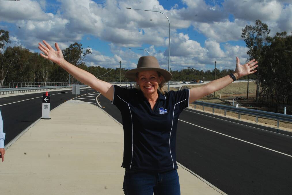 ON deck: Sussan Ley at Echuca-Moama's new $323 million bridge on Sunday which has been jointly funded by the Commonwealth and state governments. Picture: RIVERINE HERALD