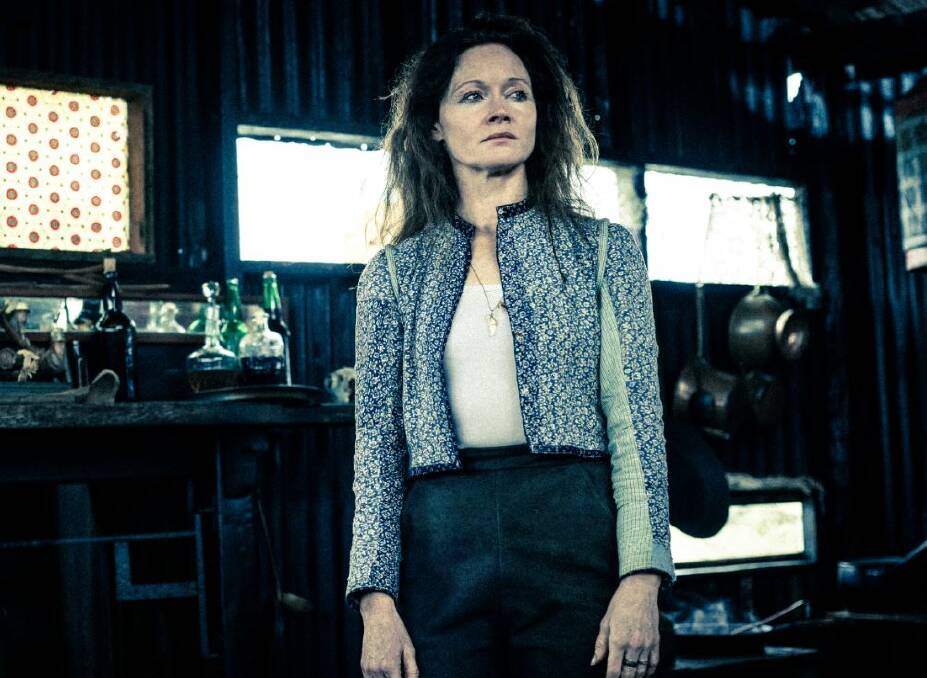 Maternal presence: Ellen Kelly (Essie Davis) in the hut used to house her brood. Image: STAN