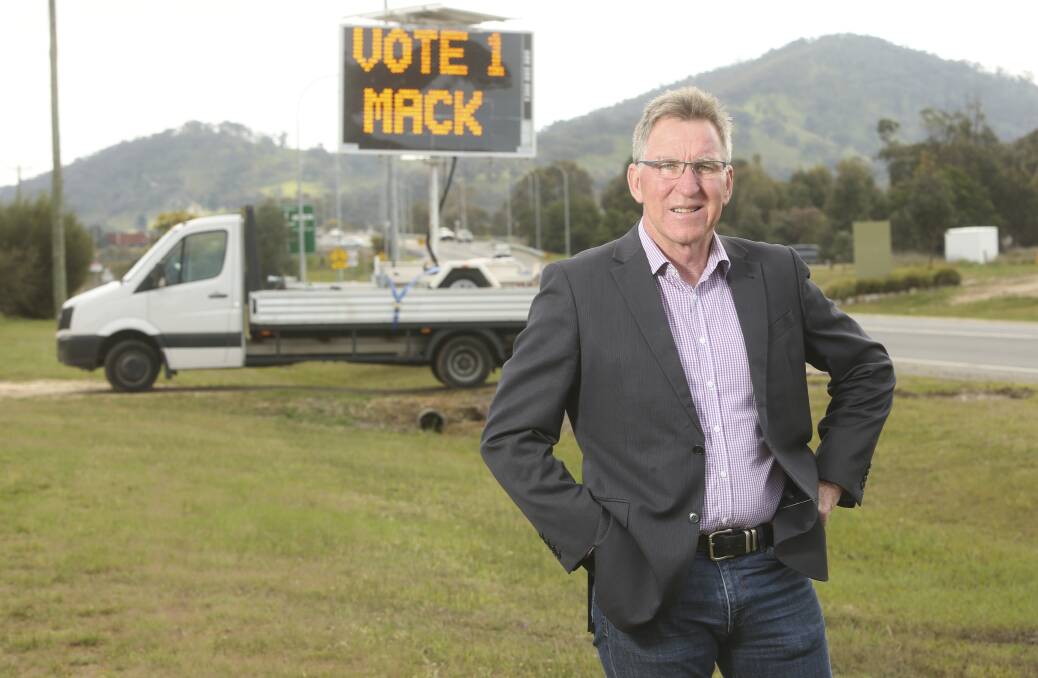 Set for the top job: Kevin Mack appears to have the numbers to return as Albury mayor after receiving the support of councillor Amanda Cohn.