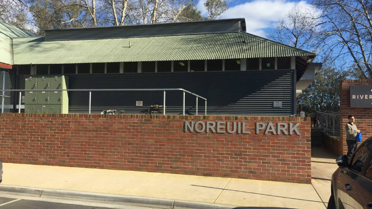 Future in doubt: The toilet block that neighbours River Deck Cafe at Noreuil Park could now be replaced rather than refurbished by Albury Council.