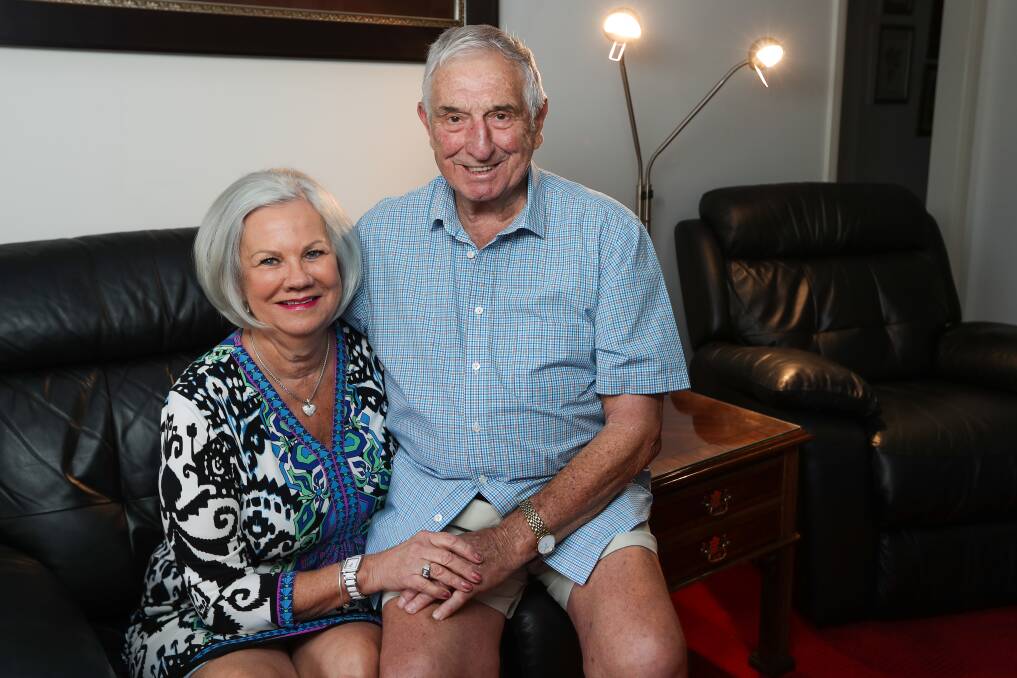 Happy couple: Maureen and Mal Hutchinson pictured in 2018. They were married for more than 40 years.