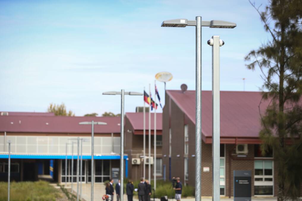 Previous funding: Murray High School in 2017 after the NSW government funded security camera installation at the campus.