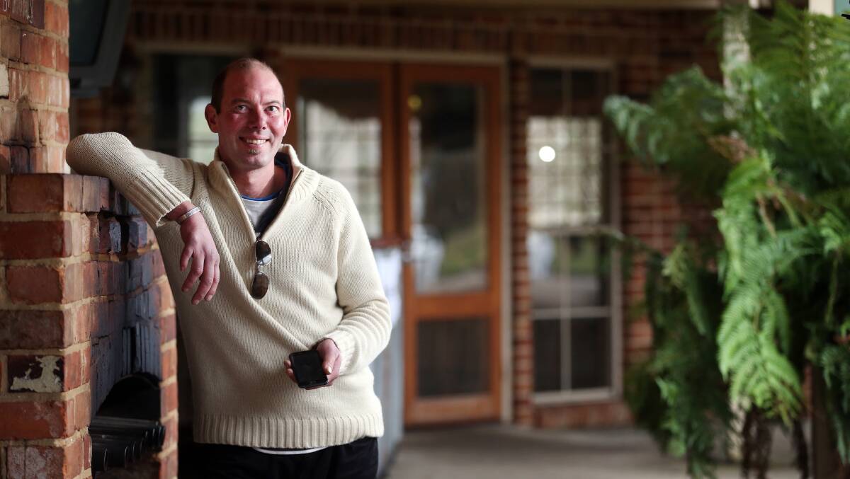 Deeply worried: Dartmouth Pub owner Aaron Scales is concerned his business could be dealt a death blow by the coronavirus pandemic so soon after bushfires.