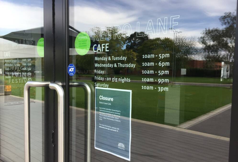 Shut: The council-run Retro Lane Cafe is among the enterprises that have closed down due to coronavirus. However, staff in council kitchen businesses have been redeployed to other community organisations.