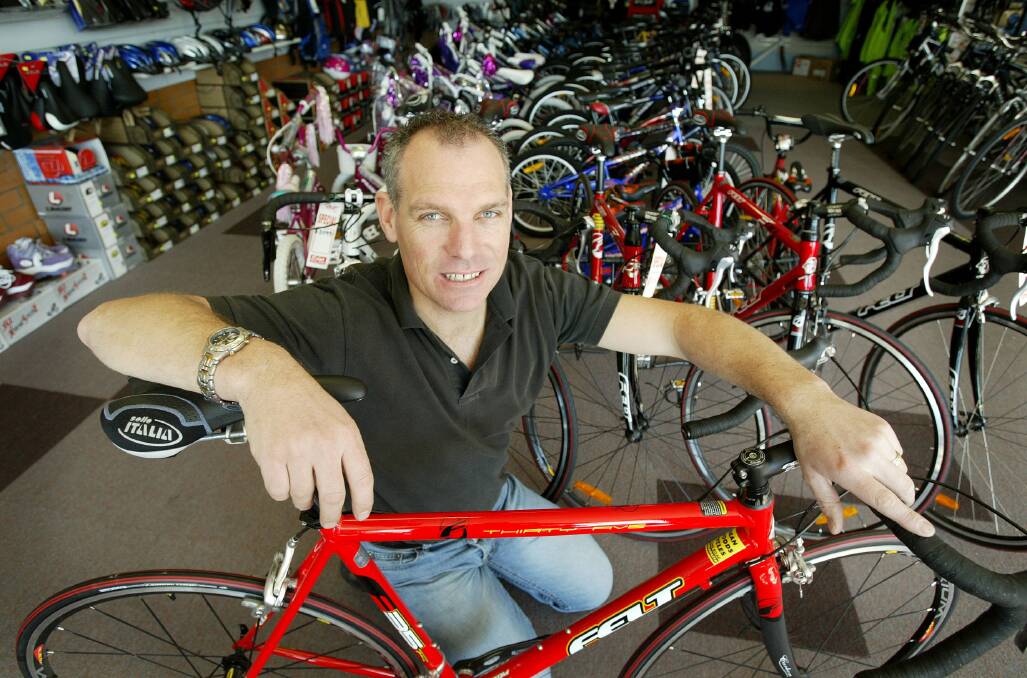 Amazing ride: Cycling took Dean Woods from Wangaratta to the Olympics and back again to run his own bicycle store in the North East city.