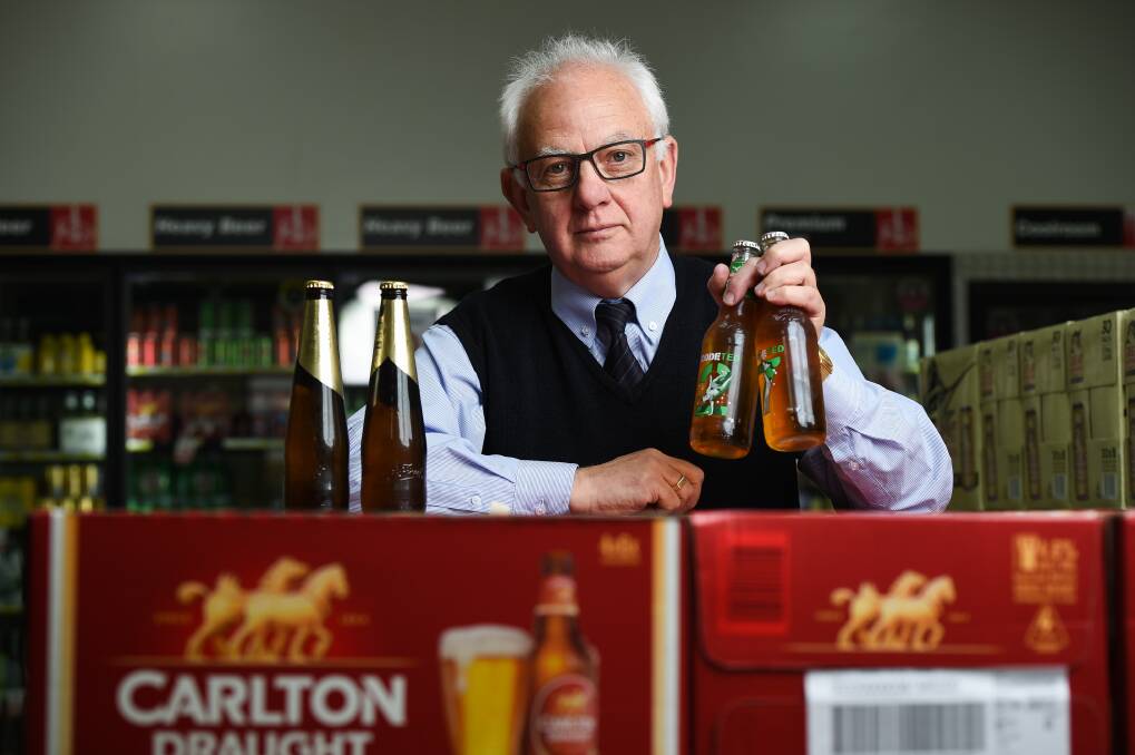 Pleased: Trader Bob Mathews is happy that highlighting the inequity of the NSW container deposit scheme for Murray region retailers has prompted government help.