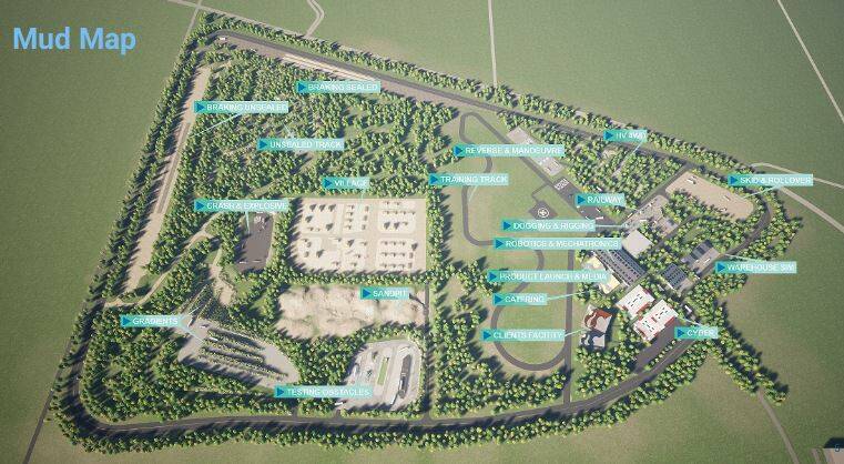 Layout: An image compiled by TAFE showing the heavy vehicle training centre would appear on completion. The Murray Valley Highway is to the north, the area west of the training circuit is currently owned by Wodonga Council.