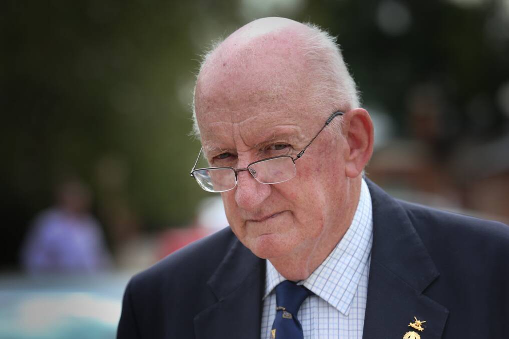 Timely call: Tim Fischer used his speech at 50th anniversary commemorations for the Violet Town train disaster to push for fast rail between Sydney and Melbourne. 
