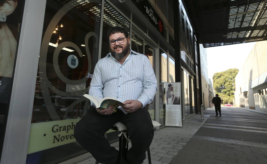 Dream over: Jason Roche in 2016 when he opened his Volt Lane bookstore after selling his house to buy the shop.