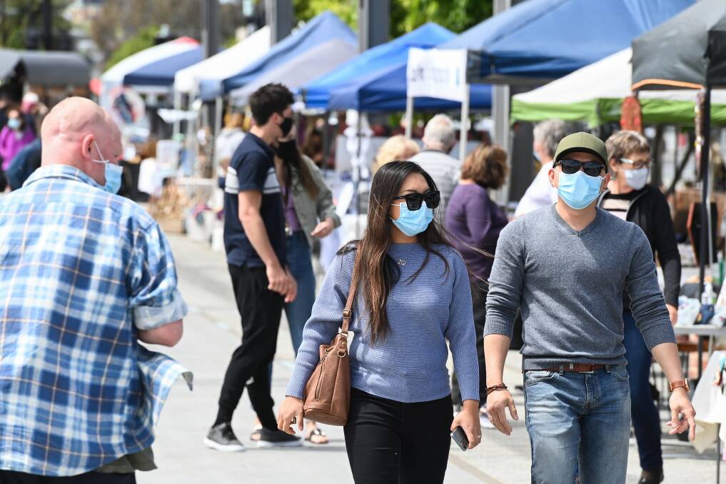 Draining: Mask-wearing in Wodonga for shopping is prompting residents from south of the border to travel to Albury for consumption, which in turn is leaving businesses short changed. Picture: MARK JESSER