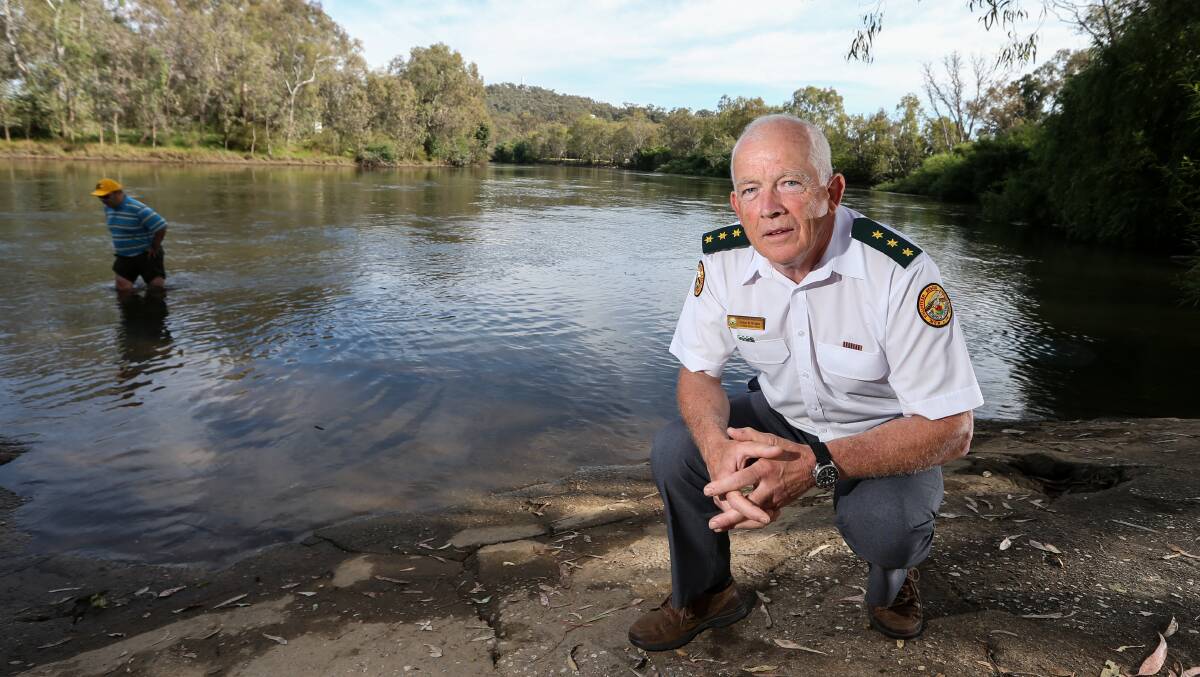 No more diving: Peter Wright will continue to be a part of the Corowa VRA, which he joined as a founding member in 1978, however he will no longer be searching under the water with his diving skills.