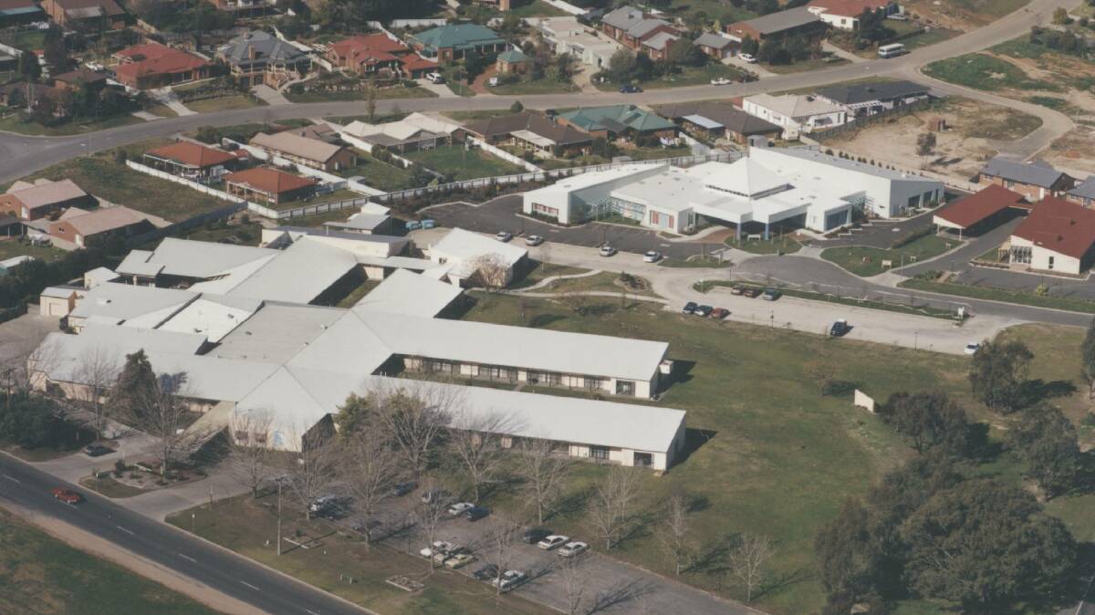 Flashback: An aerial picture of Albury Wodonga Private Hospital in 2000. It opened its doors in 1979.