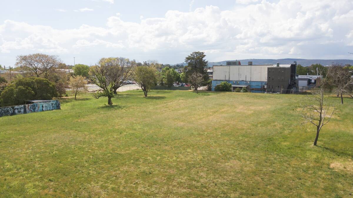 On the chopping block: The land which housed Wodonga's swimming pool and court house is now up for sale with a Sydney firm the favoured buyer. 