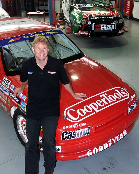 Familiar name: Cooper Tools was seen regularly through sponsorship such as this one involving Supercar driver Brad Jones.