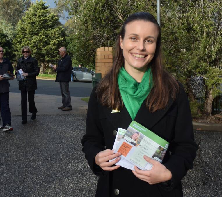 Glad Green: Amanda Cohn was delighted to achieve the highest vote for her party in the history of Farrer.