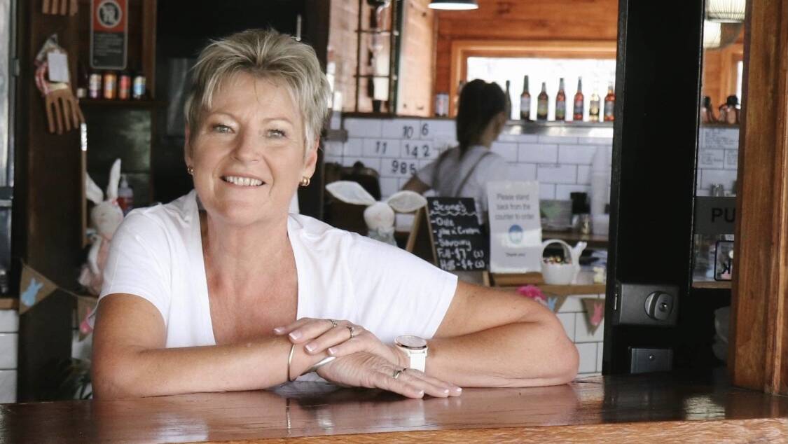 Eyeing off a position: Coffee shop operator Clare Allen is one of six women vying for a position on Berrigan Shire which has been male-only for the past five years.