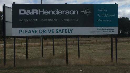 Costly: Signage outside the Benalla mill where an explosion last years has resulted in two big fines being issued by the EPA.