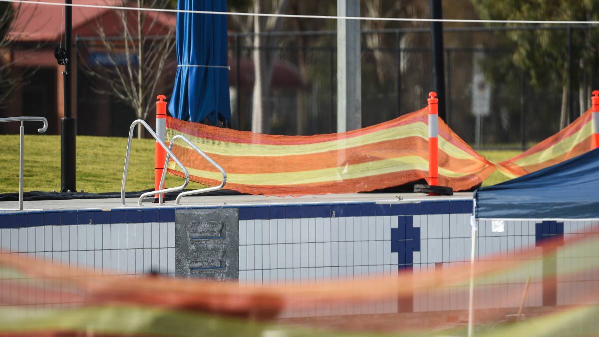 Key factor: Tiles being replaced at Wodonga's WAVES Olympic pool last year contributed to higher costs for the council.