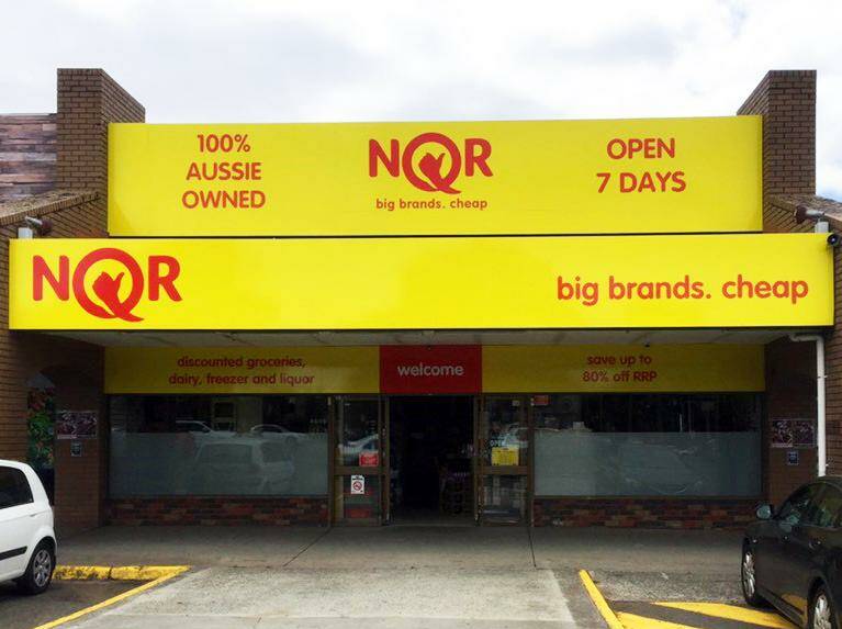Thumbs up: The exterior of an NQR outlet in Melbourne. Picture: NQR