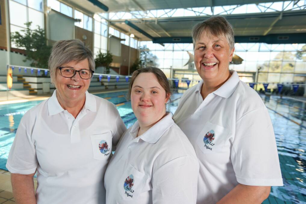 On board: Wodonga trio Julie Smalley, Alannah McKeown and Judith McKeown are part of the team which will help school boys and girls can a better appreciation of water and the skills needed to navigate it.