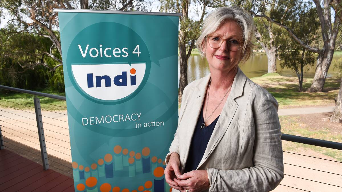 Flashback: Helen Haines in January 2019 at the time she was chosen to stand for federal parliament following a Voices for Indi selection process.