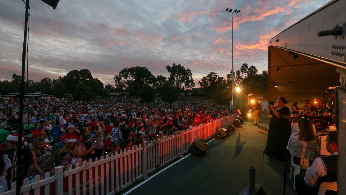 Silent night in Willow Park: Wodonga's usual home of Carols by Candlelight will be swapped for The Cube and a streamed version in 2020.